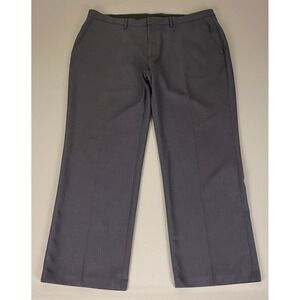 Haggar Dress Pants Men's‎ 42x30 Gray Tailored Fit Office Career *Flaw pinhole